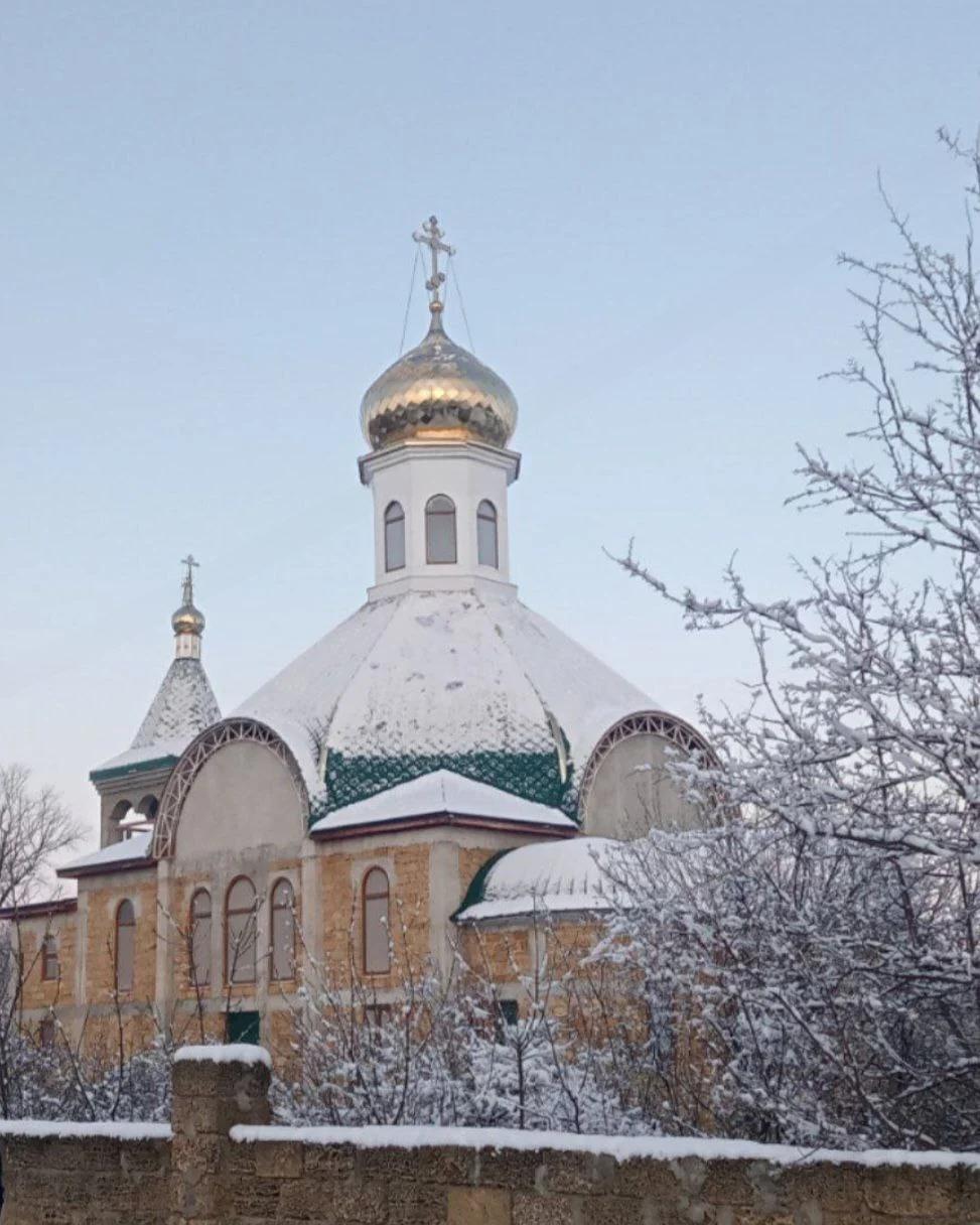 Фотография строительства храма